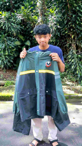 RAINCOAT/ JAS HUJAN PRIA WANITA BAHAN TEBAL PVC 025