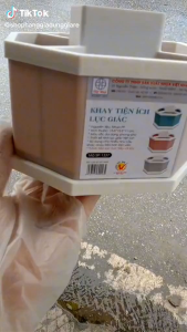 Khay lục giác tiện ích 5 ngăn để đồ đa năng hàng nhựa Việt Nhật