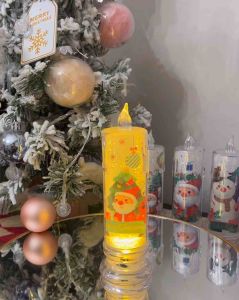 Christmas simulation candle light creative LED Christmas Eve night light atmosphere light scene layout desktop light electronic decoration