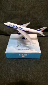 16 cm Russian Intercontinental Airlines B747 6 Inches Airplane Model with Display Stand Aviation Enthusiasts Collectible