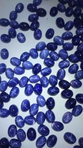 14 กะรัต 8x6 6 ชิ้น แวววาวสวยงาม รูปดาวสีน้ำเงิน ทรงรี