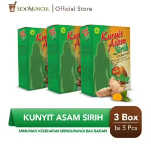 Sido Muncul Minuman Kunyit Asam Sirih 3box x5sachet Mengurangi Bau Badan