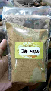 Bubuk Jahe merah - jae merah - murni tanpa campuran - kemasan standing pouch - wedang jahe instan