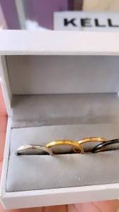 Cincin Titanium Steel Simple Polos 18k CXA11