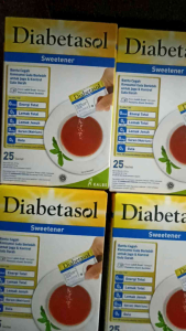 Diabetasol Sweetener Rasa Lebih Enak Isi 100 Sachet dan 50 Sachet