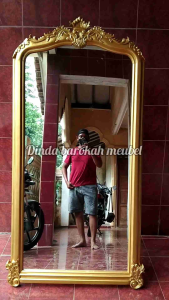 STANDING KACA CERMIN FUL BADAN FIGURA CERMIN BADAN UKIR JEPARA MIROR STANDING KACA CERMIN