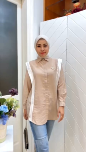 Kemeja Atasan Wanita Terbaru Eunby Shirt By Mdly special Ungu