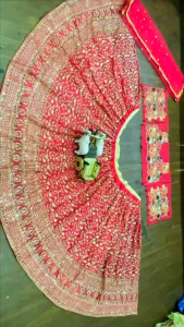 [PRE-ORDER] Semistitched Faux Georgette Lengha ( Delivery 10 Days )