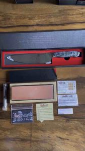 CHEFFICIENT PREMIUM 8 INCHES AURORA LIGHT RESIN HANDLE VG10 DAMASCUS CHEFS KNIFE KITCHEN KNIFE
