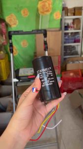 Kapasitor Mesin Cuci 2 Tabung 11+3uF Bulat Starmec