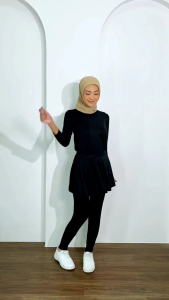 legging rok olahraga menyatu untuk seman zumba running