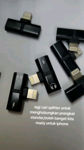 Splitter Lightning 2 in 1 AUX Audio Charger OTG Adapter Converter Lightning