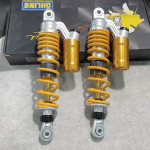 Phuộc nhúng sau bình dầu OhLins-Tăng chỉnh size 330mm dành cho xe honda wave/dream các loại