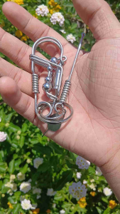 Premium Stainless Steel Cylindrical Keychain Handcrafted Minimalist EDC Key Holder Organizer