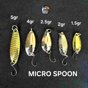 MICRO SPOON Stainless Stell 1.5 gram - 5gram / Mini Spoon / Umpan Hampala Masher Bader