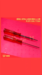 Obeng Jarum mesin jahit obras - Kamkut 15 MM Warna Merah / Obeng L Jarum obras M.J.M-71301/71302