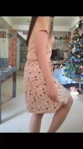 MGM PH- Printed soft linen wide leg skort with adjustable self fabric drawstring