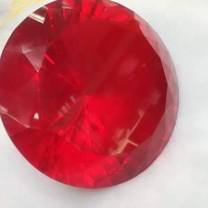 คริสตัลเพชรสีแดงกลม 118มม. แวววาวดี