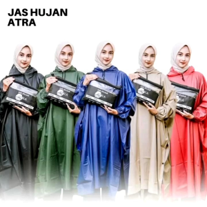 Atra Jas Hujan Mantol Hujan Setelan Ponco Kelelawar Berkualitas Bahan 0.25