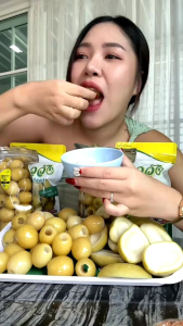 พุทราแช่อิ่ม พุทราแช่อิ่มชาววัง พุทรา แช่อิ่มสามรส แถมฟรีพริกเกลือ