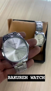 Jam Tangan Couple Pasangan 2025 Pria Wanita Alba Elegan Mewah Rantai Stainless Bisa Satuan Free Batrai Bakureh Watch