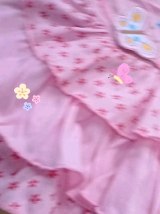 Gamis Bayi Set Jilbab Gamis Anak Perempuan Usia 1 Tahunan Motif Kupu-kupu