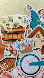 20pcs Spring Season Sticker Set for Journals Scrapbook Decorative Design | Fib and Pap