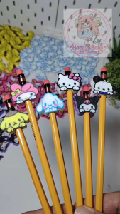 Cute Kawaii Pencil Topper Characters Stationery School Office Writing Correction Pencils Topper