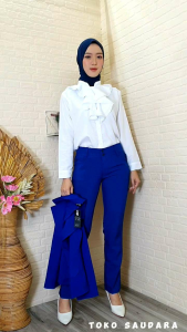 Blazer Formal Wanita Biru BCA / Biru Benhur
