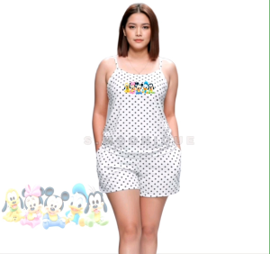 TERNO POLKA SANDO SHORT HIGH QUALITY COTTON SPANDEX FIT M-XL