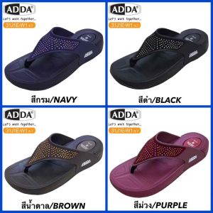 ADDA รองเท้าแตะลำลองแบบหนีบ รุ่น 31J1E-W1 - รองเท้าที่นอนไม่มักถุง