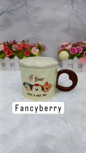 MUG KERAMIK BEAR DILENGKAPI MUG DAN SENDOK