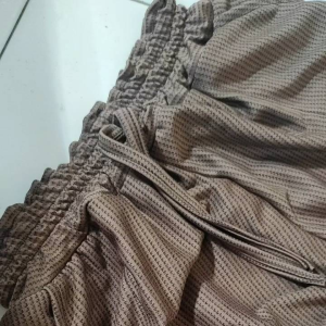 KULOT LUCU BAHAN KNIT WAFFLE WARNA COKLAT TUA