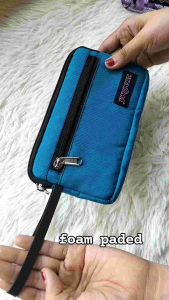 PLN8 Bj Cellphone Pouch Wallet with Gliding Zipper for Safe Storage of Phone Cards and Cash Includes Wrist Strap for Secure Carrying