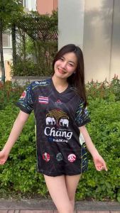 เสื้อกีฬาพิมลาย HD-03 คอวีพร้อมส่ง สำหรับคนที่ค้นคว้า คอวีพ คอปิ้ง ส่วนตัวเหมือนกัน