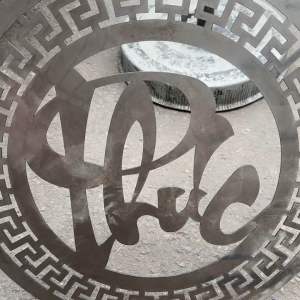 Hoa văn Chữ Phúc tròn cắt CNC 50cm