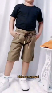 Celana jeans warna pendek anak laki-laki 1 sampai 12 tahun fashion