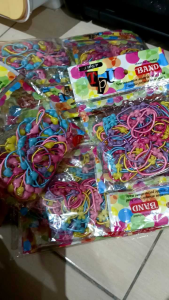 (50 PCS) Ikat Rambut Anak Karakter Lucu Tali Ikat Rambut Kuncir Rambut Warna Warni