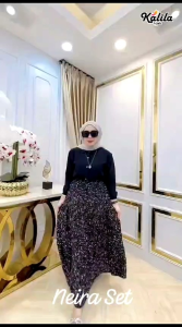 ((ONE SET ROK RAYON MAYUNG )) NEIRA SET WANITA JUMBO BY KALILA // SETELAN KEMEJA JUMBO BAHAN LINEN LD 110 //