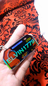 Customized Mini Plate Number Keychain