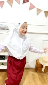 Mahira School: Seragam Sekolah TK SD Size XS & Daffi Hijab Jilbab Instan Terbaru
