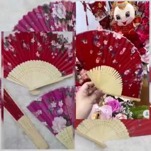 KIPAS BAMBU SANG JIT / KIPAS LIPAT IMLEK / KIPAS BAMBU TARI / KIPAS DEKORASI / FOLDING FAN WEDDING / KKM5785
