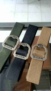 IKAT PINGGANG EIGEL PRIA WANITA sabuk kepala besi tebal katun tebal premium gesper eigel import sabuk tactical outdoor