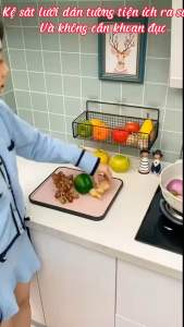 Kệ lưới Đựng Đồ Nhà Tắm Dán Tường Hình Chữ Nhật  Kệ Nhà Tắm Kệ Thép Sơn Tĩnh Điện Cao Cấp