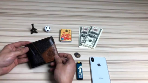 Genuine Leather Mens Wallet With Coin Pocket Male Purse Zipper Money Bag Credit Card Holder For Man