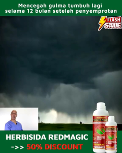 BELI 3 GRATIS 1 ( 250 ml  ) Red Magic Organic Kontak Racun Obat Pembasmi Dan Pembersih Tanaman Rumput Liar Gulma Instan