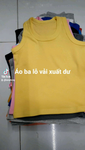 [HCM]Com bo 10 áo balo cho bé hàng xuất dư vải cotton siêu mềm mịn thoáng mát size từ 0 - 7 cho bé từ 5 - 35 kg - áo cotton ba lỗ cho bé (Màu ngẫu nhiên)