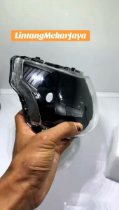 REFLEKTOR SMOKE HITAM YAMAHA VEGA ZR FULL HITAM PEKAT SPEK GAHAR