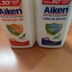 COMBO 2 chai NƯỚC RỬA TAY AIKEN 495gram(mẫu mới)