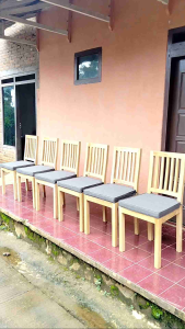 kursi cafe pesanan Moh faiq kayu jati